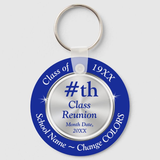 Personalized Class Reunion Party Gift Ideas, Cheap Keychain (Front)