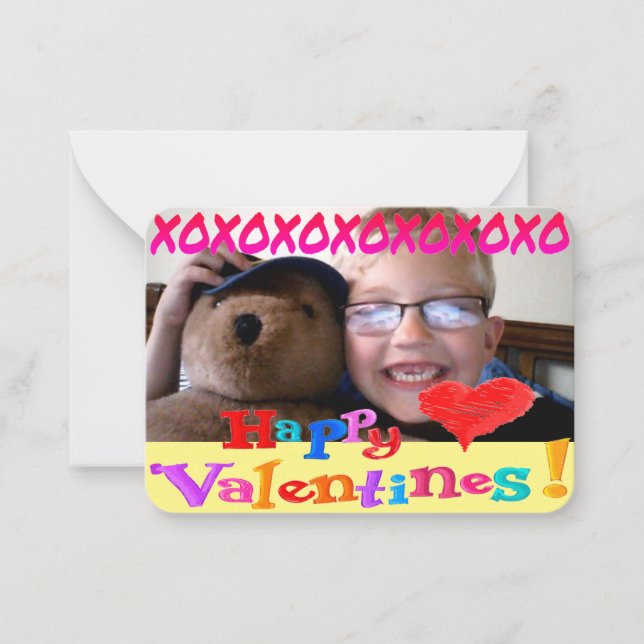 Personalized Class Valentines Day Card (Front)