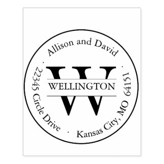 Personalized classic address stamp