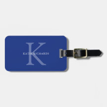 Personalized Classic Blue Monogram