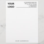 Personalized Classic Business Letterhead and Logo<br><div class="desc">Custom Font and Colours - Simple Personalized Classic Business Letterhead with Logo - Add Your Logo - Image or QR Code - Photo / Business Name - Company / Address - Contact Information / more - Resize and move or remove and add elements / image with Customization tool - Choose...</div>