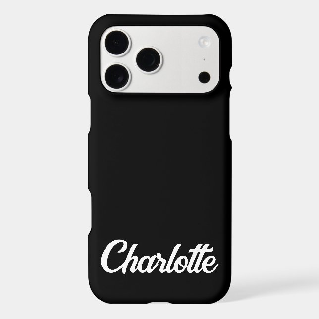 Personalized Classic Elegant Monogram Black Colour (Back)