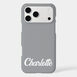 Personalized Classic Elegant Monogram Grey Colour 