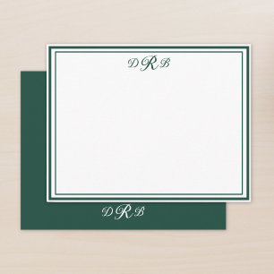 Personalized Classic Elegant Monogram Initial Name Card