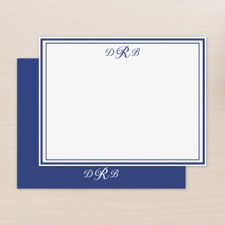 Personalized Classic Elegant Monogram Initial Name Card