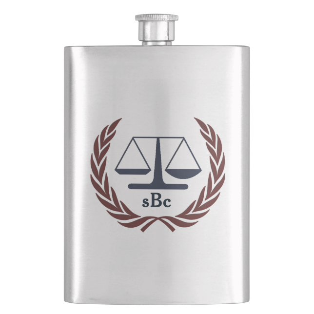 Personalized Classic Flask for Attorney Lawyer (Front)