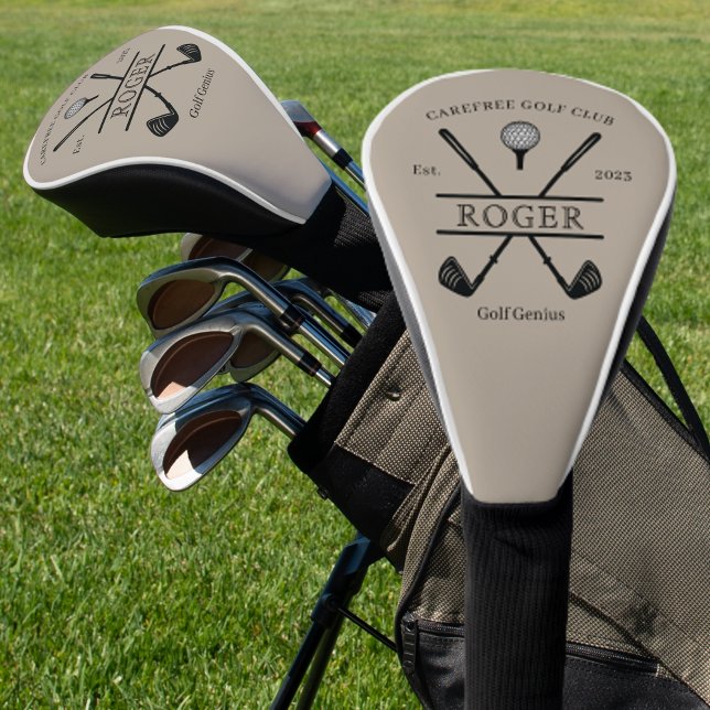 Personalized Classic Golf Club Name Head Cover (Creator Uploaded)