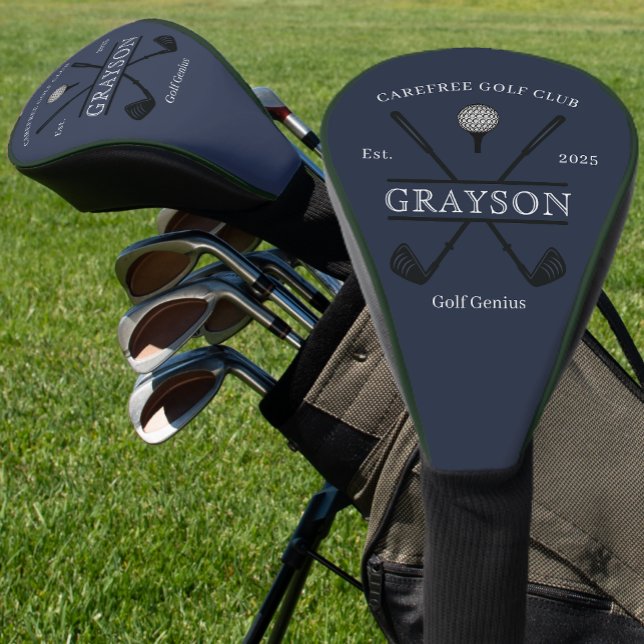 Personalized Classic Golf Club Name Head Cover (Creator Uploaded)