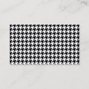 Personalized Classic houndstooth pattern Dogstooth Business Card