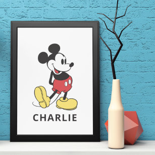 Personalized Classic Mickey Poster