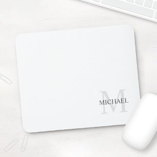 Personalized Classic Monogram and Name Mouse Pad