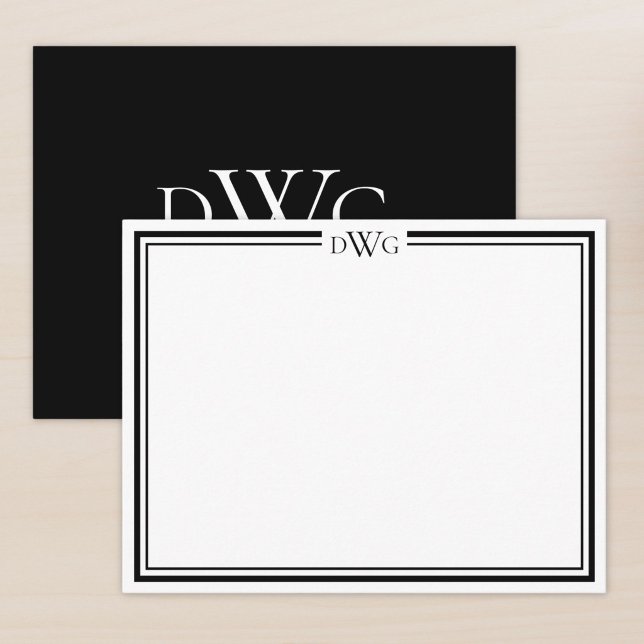 Personalized Classic Monogram Initial Name Card (Creator Uploaded)