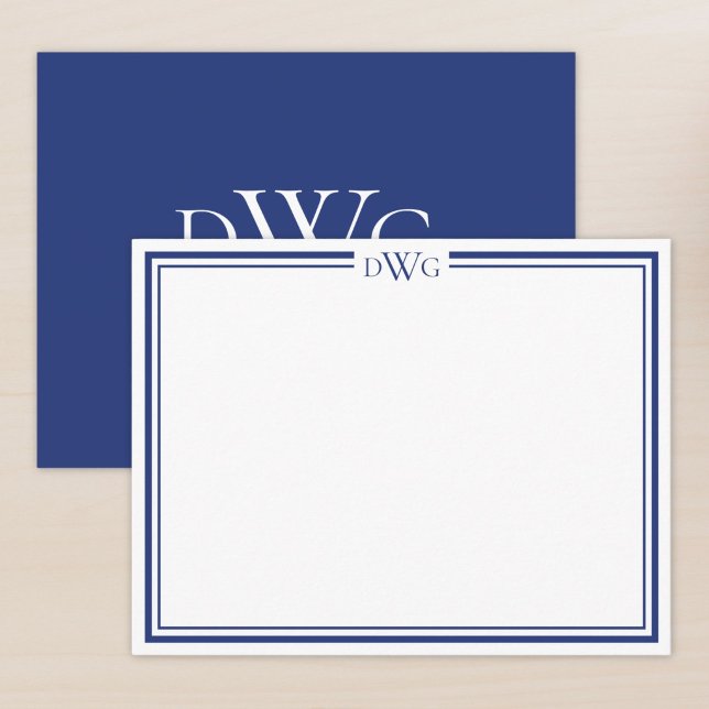 Personalized Classic Monogram Initial Name Card (Creator Uploaded)