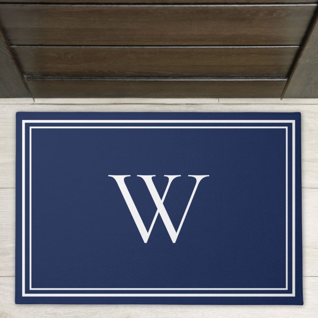 Personalized Classic Monogram Initial Name Doormat (Creator Uploaded)
