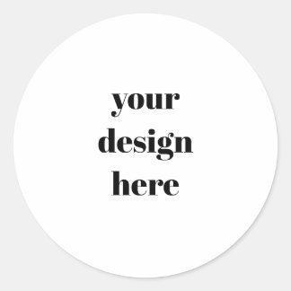 Personalized  classic round sticker