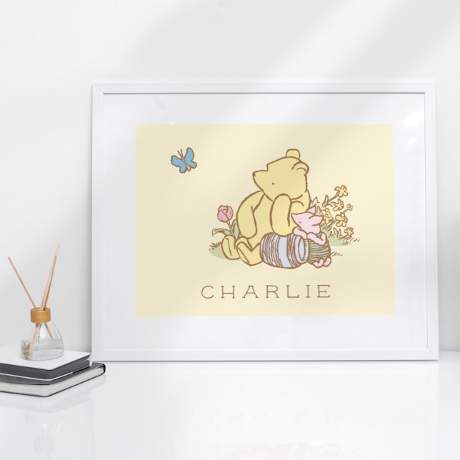 Personalized Classic Winnie the Pooh and Piglet Poster (Creator Uploaded)