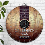 Personalized Classic Wooden Acoustic Guitar Dartboard<br><div class="desc">Classic acoustic guitar design for your personalized dartboard</div>