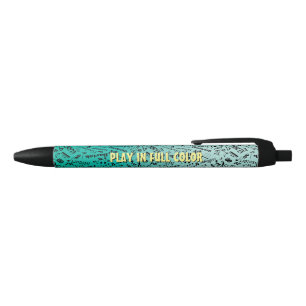 Personalized Classical Music Composers Teal Black Ink Pen