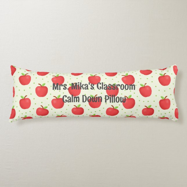Personalized Classroom Apple theme Self-Regulation Body Pillow (Front)