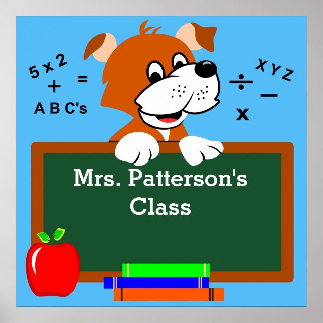 Personalized Classroom Art Posters (Front)