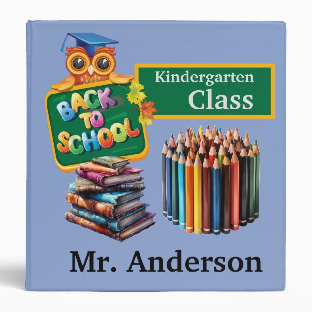 Personalized Classroom Binder (Front)