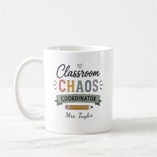 Personalized Classroom Chaos Coordinator Coffee Mug