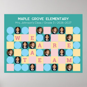 Personalized Classroom Photo Poster