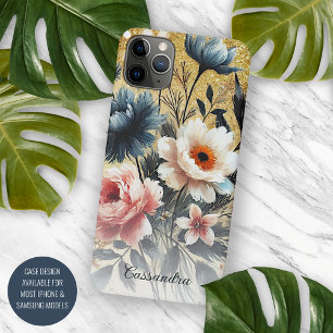 Personalized Classy Fine Art Botanical Painting iPhone 11 Pro Max Case