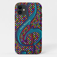 personalized clave musical note hearts