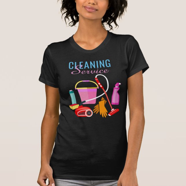 Personalized Cleaning Service T-Shirt (Front)