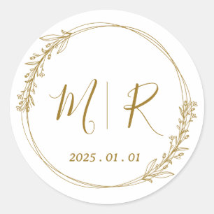 Personalized Clear Stickers for Wedding Favours & 