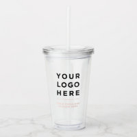 Personalized Clear Tumbler with Straw