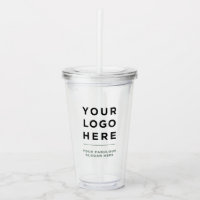 Personalized Clear Tumbler with Straw