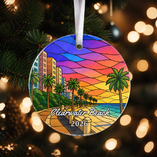 Personalized Clearwater Beach Acrylic Ornament, Cu Ornament