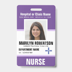 Personalized Clinic Hospital Employee Badge