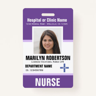 Personalized Clinic Hospital Employee Badge