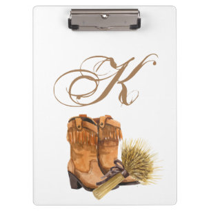 Personalized Clip Board Summer Country Wedding Rus
