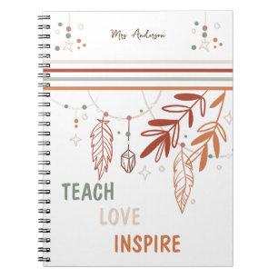 personalized Clipboard Bohemian Floral customize  Notebook