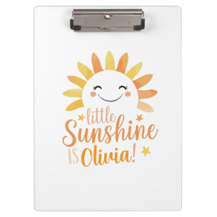 Personalized Clipboard – "Little Sunshine"