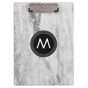 Personalized Clipboard Marble Pattern Monogrammed