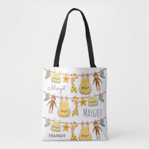 Personalized Clothesline Tote