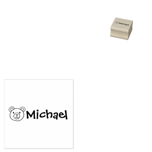 Personalized Clothing School Uniforms Rubber Stamp (Stamped)