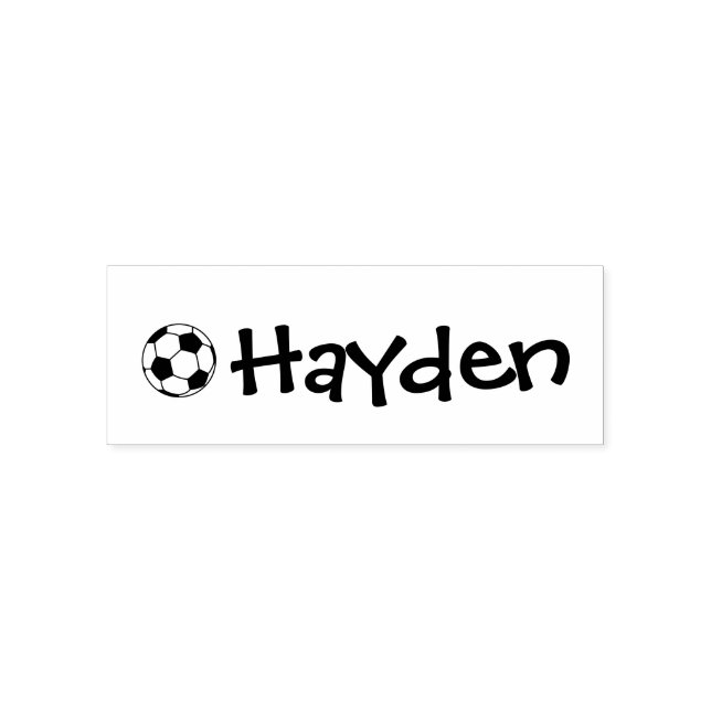 Personalized Clothing Soccer Self-inking Stamp (Design)