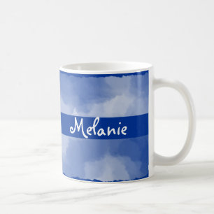 Personalized Cloud Background Mugs