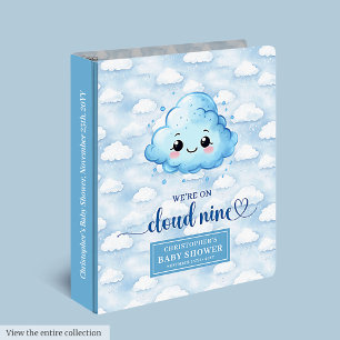 Personalized Cloud Nine Baby Shower Photo Album Binder