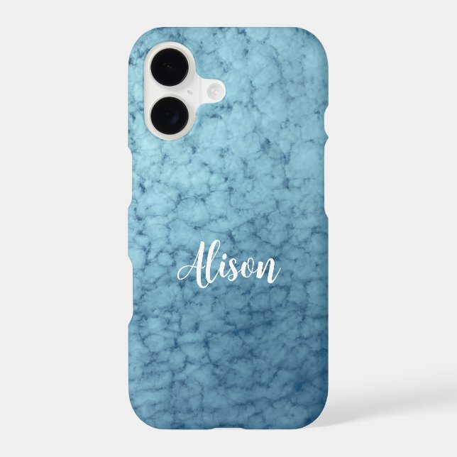 Personalized Cloudy Blue Sky (Back)