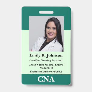 Personalized CNA Badge