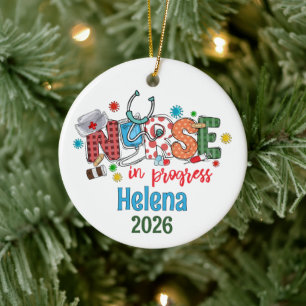 Personalized CNA, Certified Nurse Assistant Ceramic Ornament