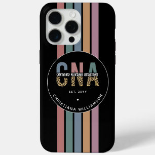 Personalized CNA Retro Certified Nursing Assistant iPhone 15 Pro Max Case