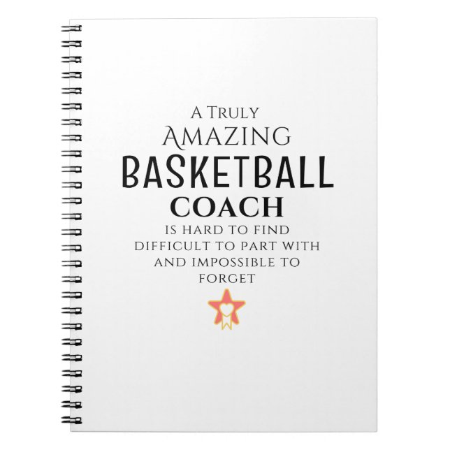 Personalized Coach Appreciation Notebook (Front)